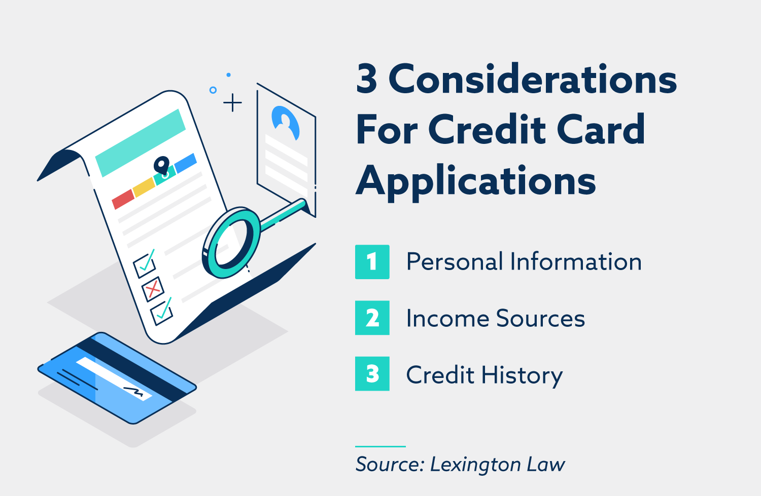 3 considerations for credit card applications